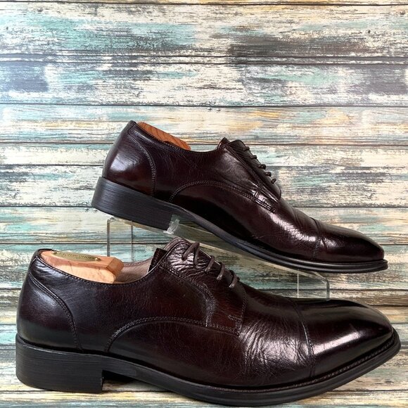 Dahlin By Eberstal Oxfords Mens Size 13 Brown Leather Plain Cap Toe Dress Shoes main image 7